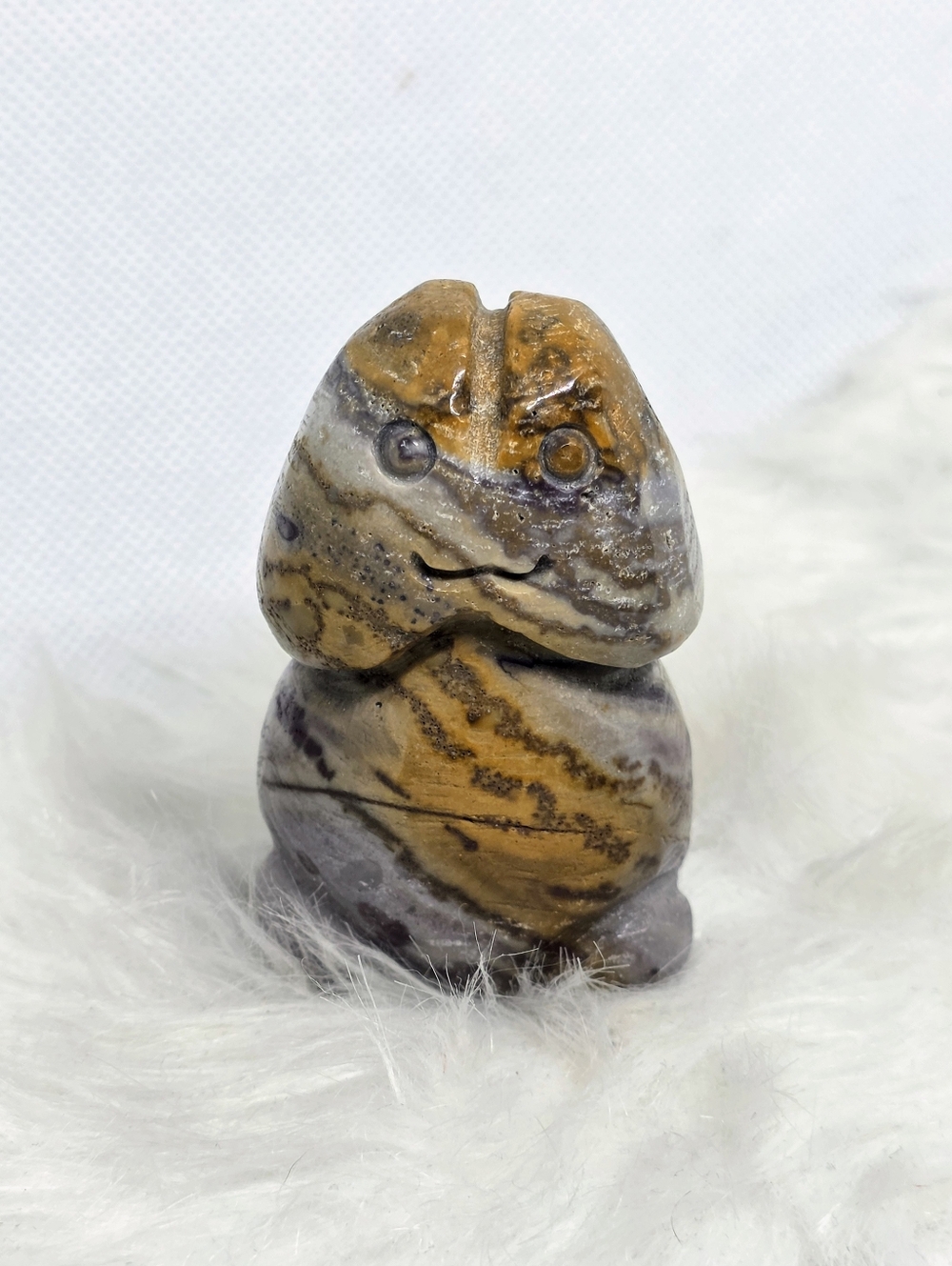 Chaotic Crystal Energy Crazy Lace Agate Amethyst Carving | Funny Gag Gift Ding